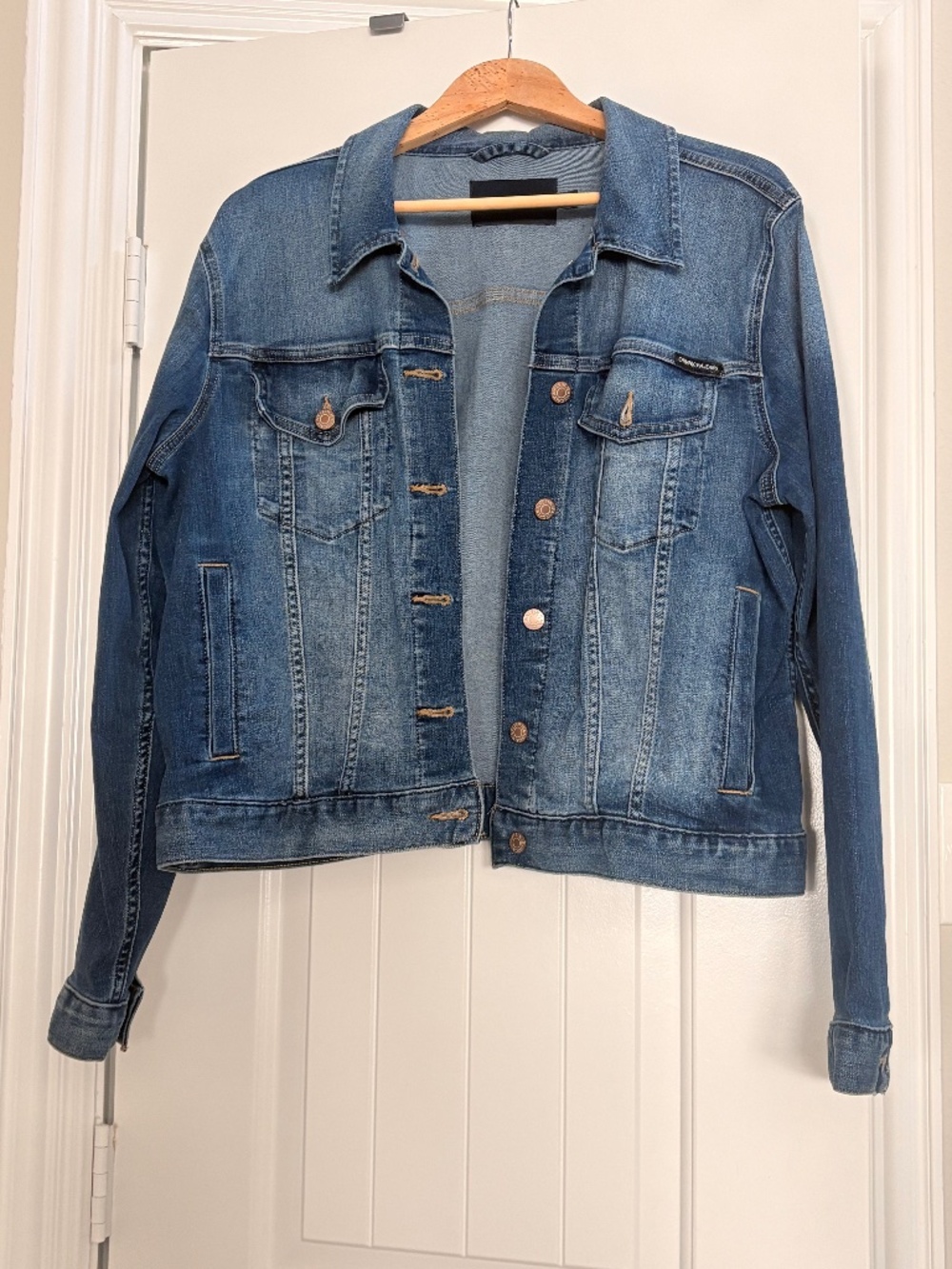 Calvin Klein Jeans Denim Jacket Medium Wash Size XL